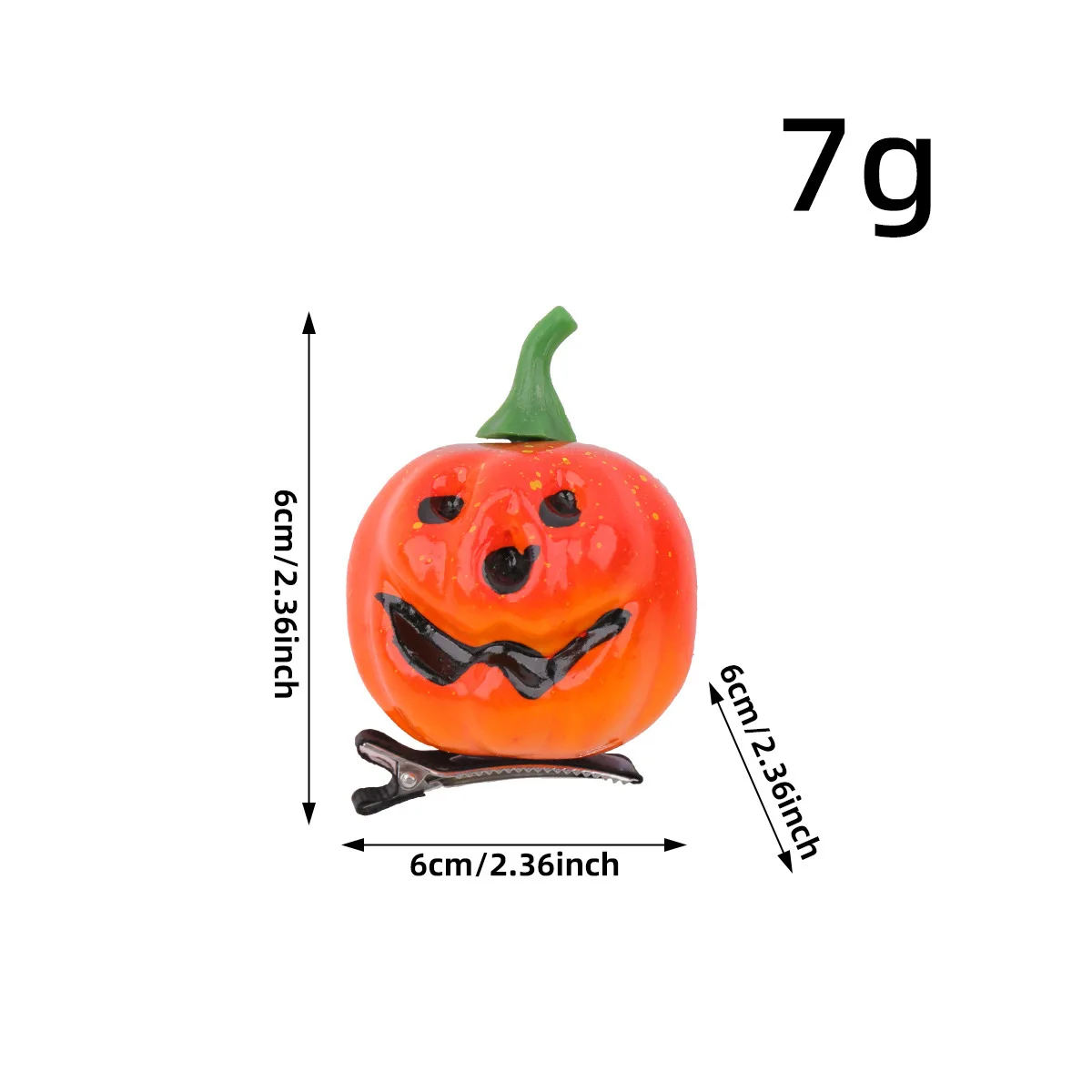 Halloween Pumpkin Hair Clips - Fun Smiley Pumpkin Hair Accessories for Masquerade Trick or Treat Cosplay and Holiday Decorations