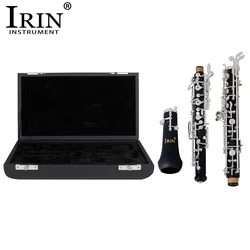 IRIN Oboe Case Black Leather Oboe Special Square Storage Box With Metal Buckle Portable Bag Woodwind Instrument Accessories