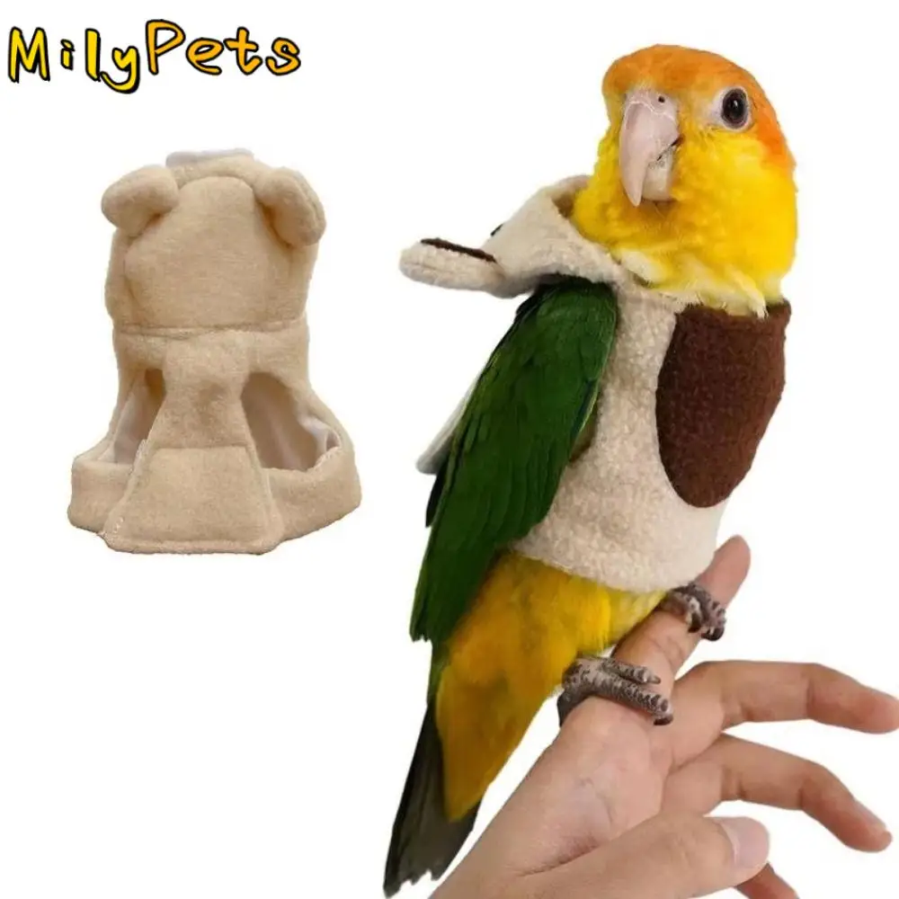 Fun Bear Shape Cute Bird Costume Warm Breathable Parrot Cloak Easy To Put On Multi-Purpose Birds Cloth Home