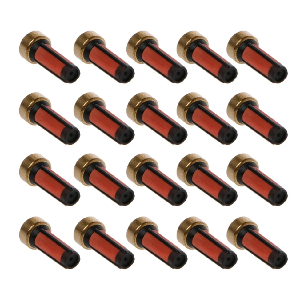 20 Pcs Fuel Injector Micro-Type Basket Filter 13.8X6X3mm for -Audi -BMW GMC Injector Repair