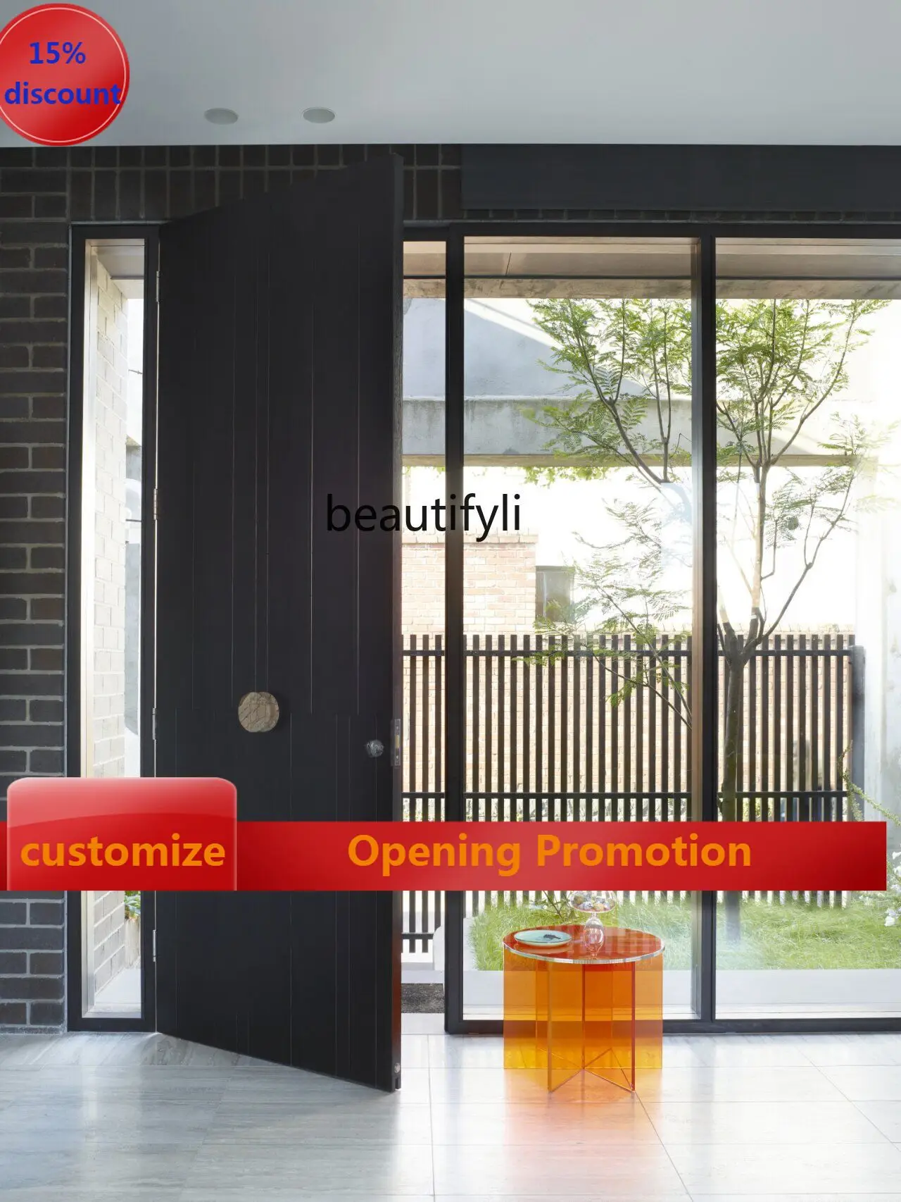 

Tempered glass coffee table household living room hospitality area dream side table, designer high-end small table G1218