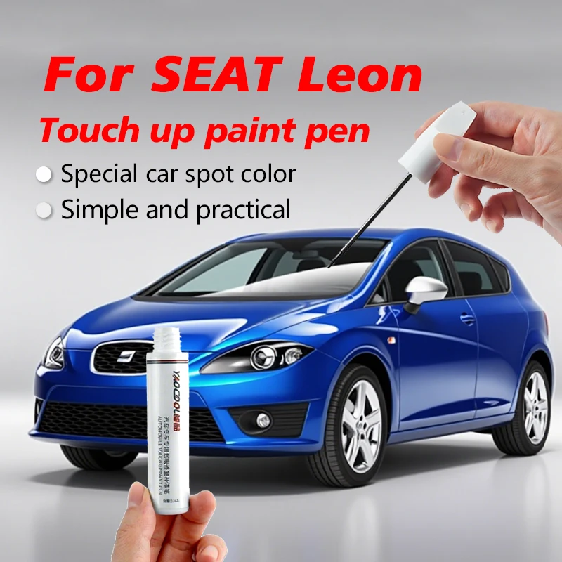 

For SEAT Leon Car Touch Up Paint Scratch Removal Repair Paint Car Paint Protection Clear Coat Pen Candy White Passionate Red