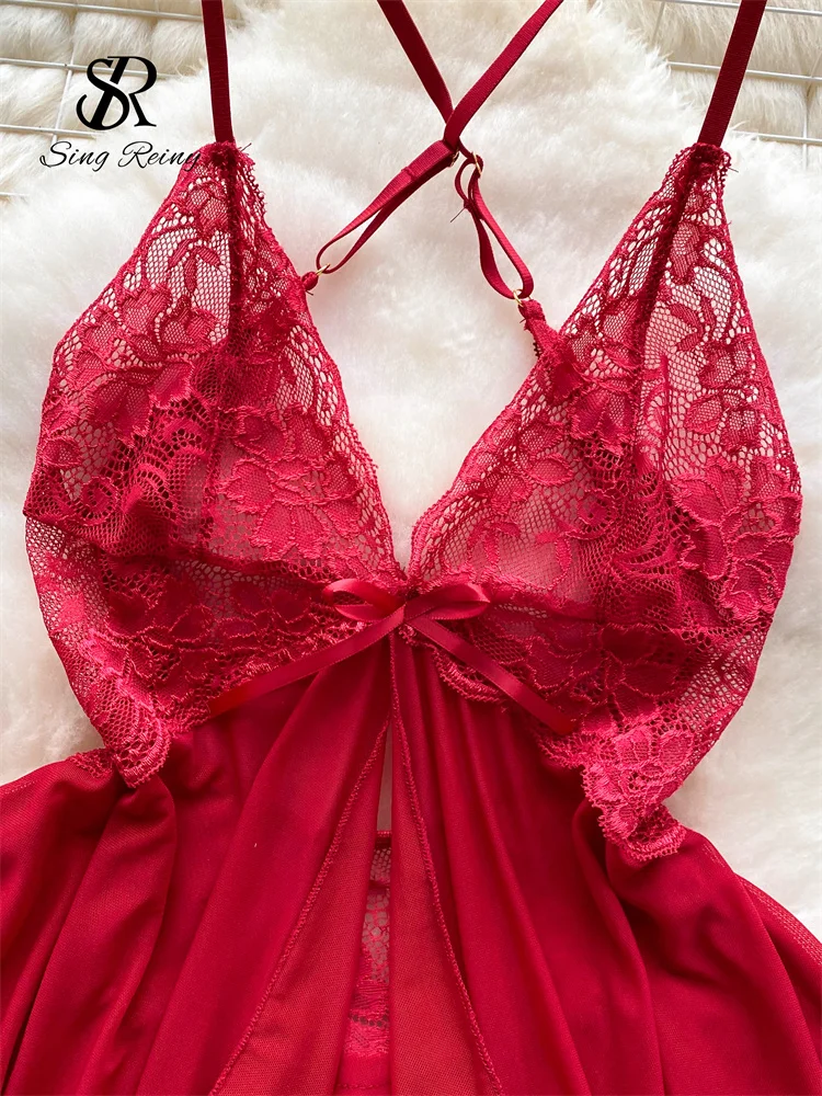 Singreiny Transparent Lace Sexy Mini Dress: Real-World Experience with a  Porn-Inspired Nightwear Design