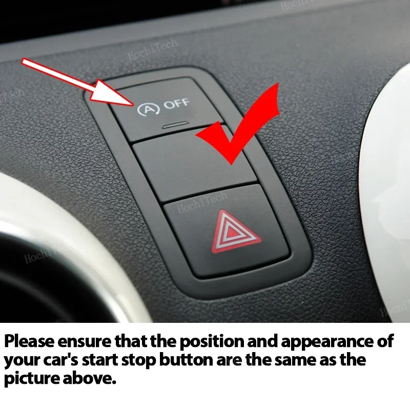 Car Engine Start Stop A-Off Override Switch for Audi A1 A3 A4 A5 A6 A7 A8 TT TTS Q2 Q3 Q5 Q7 Q8  S3 S4 Memory Delete Cable