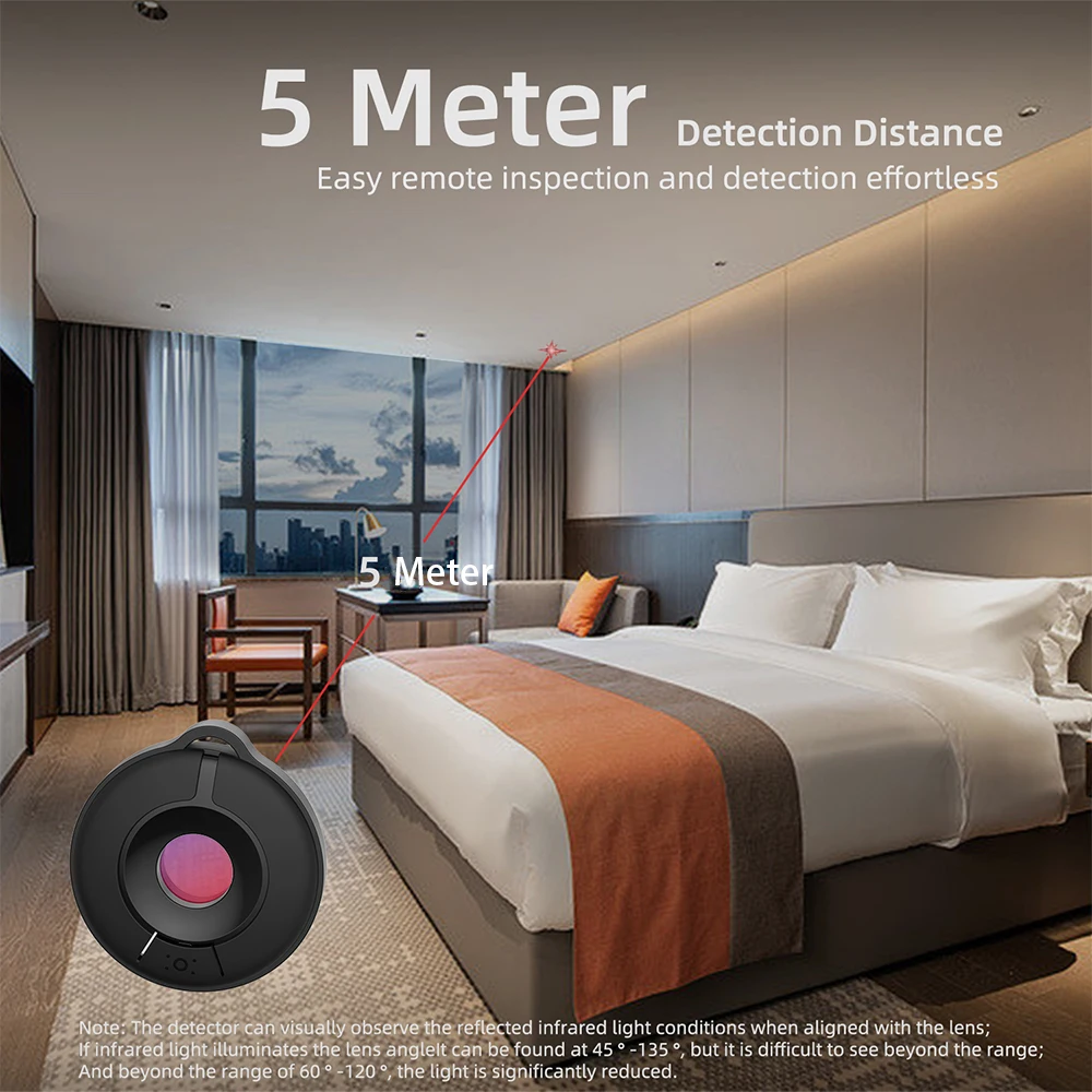 1PC Camera Detector Long Standy Infrared Optical Detection 5M Detection Distance Easy Remote Inspection Camera Nowhere To Hide