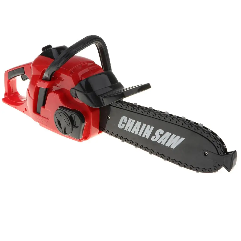 16'' Electric Chainsaw Toy Construction Tool for Kids Pretend Play with Realistic Movement and Sounds