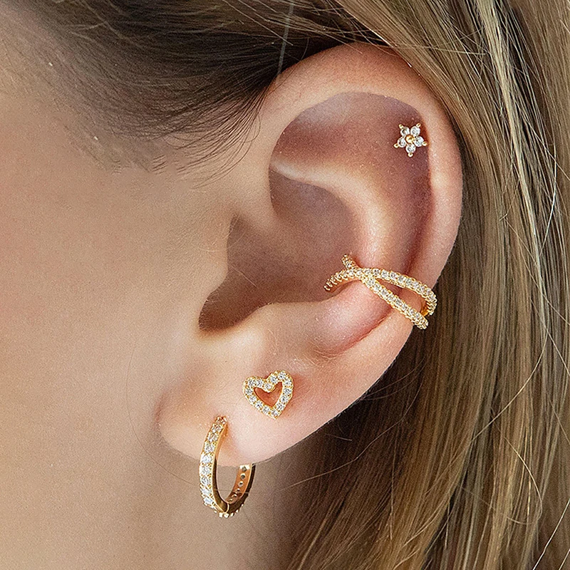 1 шт., 99% чистый титан, спира – обзор и цена Moon Star Earrings