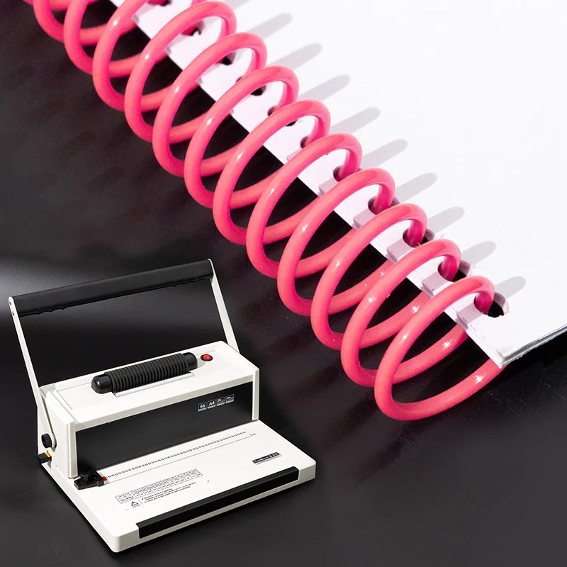 Metal Electric Single-Coil Binding Machine, A4 Binding Machine, Spiral Binding Punch, 46-Hole Book and Magazine Punch