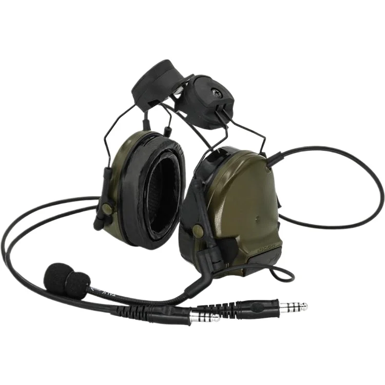 

T C3 Dual Pass ARC Rail Bracket Edition COMTAC III Noise Reduction Pickup Silicone Tactical Headphones FG