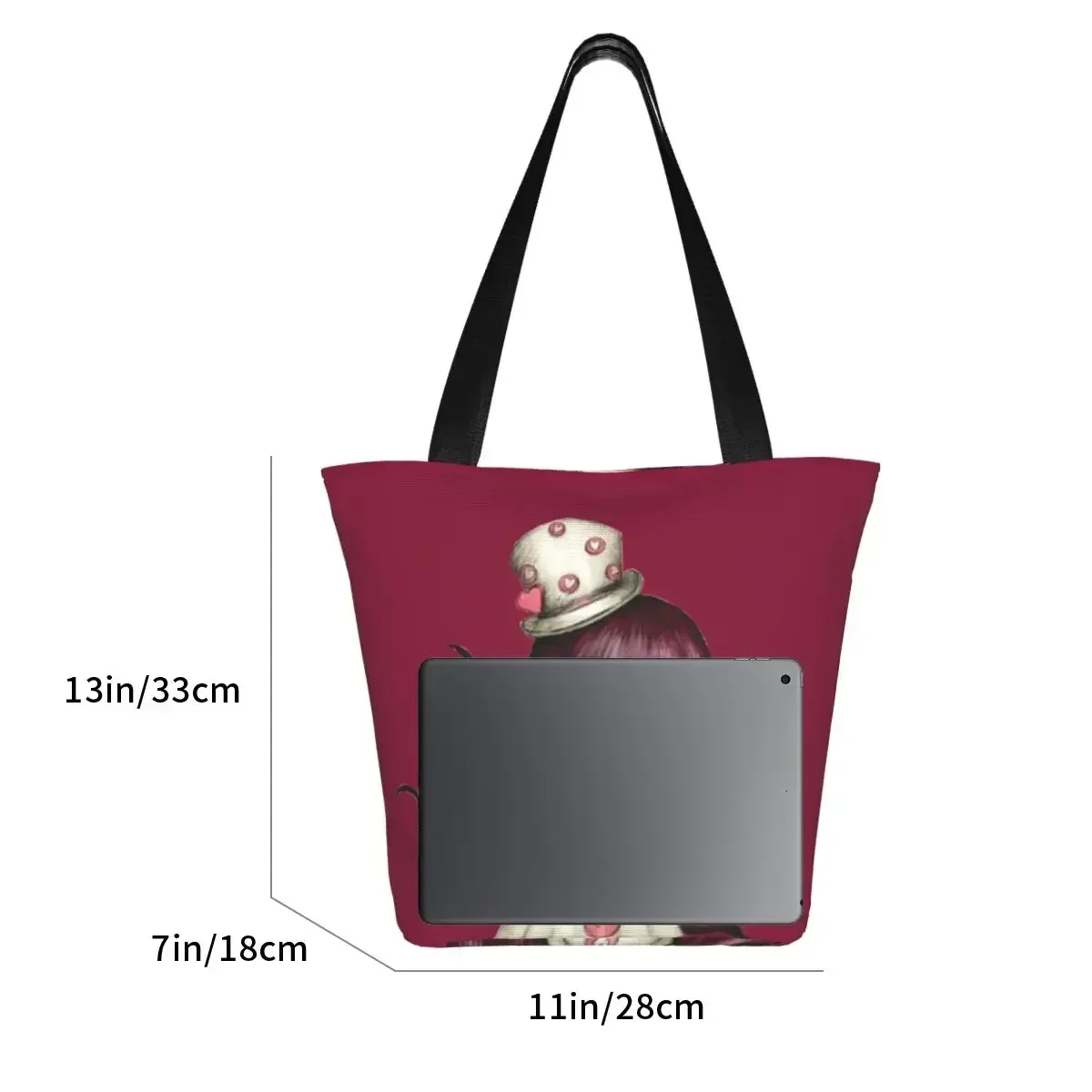 Gorjuss Santoro Grocery Tote Shopping Bags Women Cute Girl Cartoon Doll Canvas Shopper Shoulder Bag Big Capacity Handbag