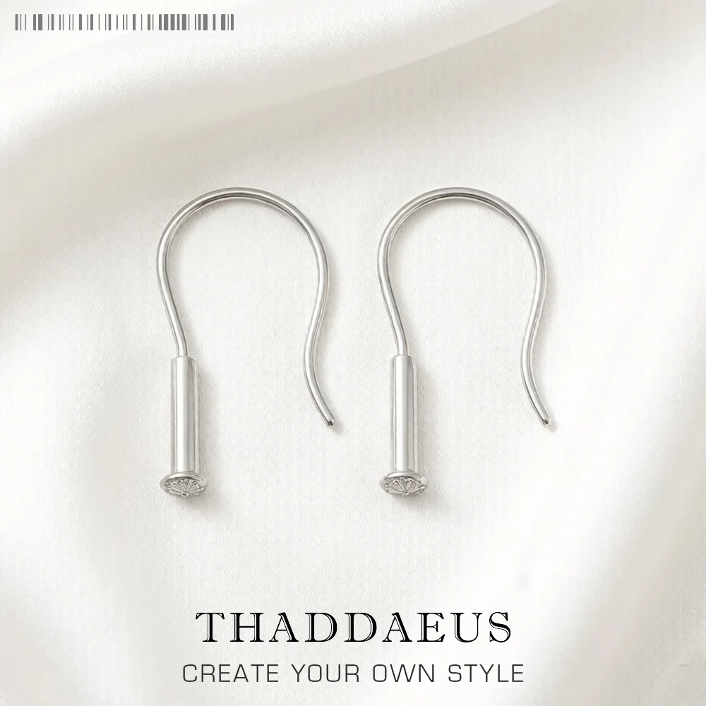 Classic Drop Earrings for Beads Europe Fine Jewelry For Women Men Summer Brand New Gift In Real Sterling Silver 925