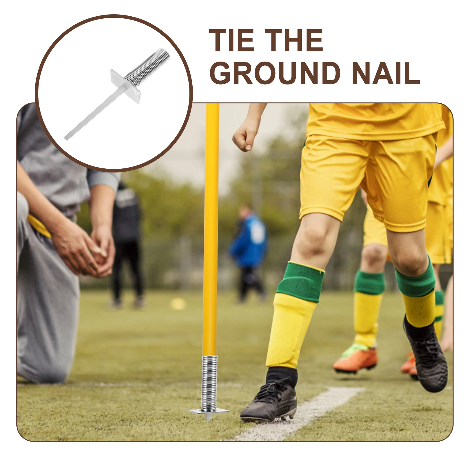 

Flag Spring Base Ground Nail Training Soccer Agility Equipment Soccer Corner Flag Base Football Flagpole Holder