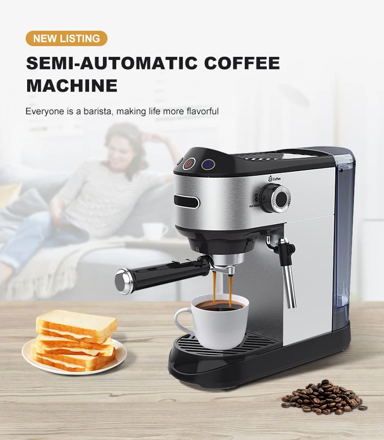 Commercial Espresso Automatic Industrial Pod Coffee Machine Italian Espresso Capsule Maker Electric OEM Stainless Steel 220v 1 L