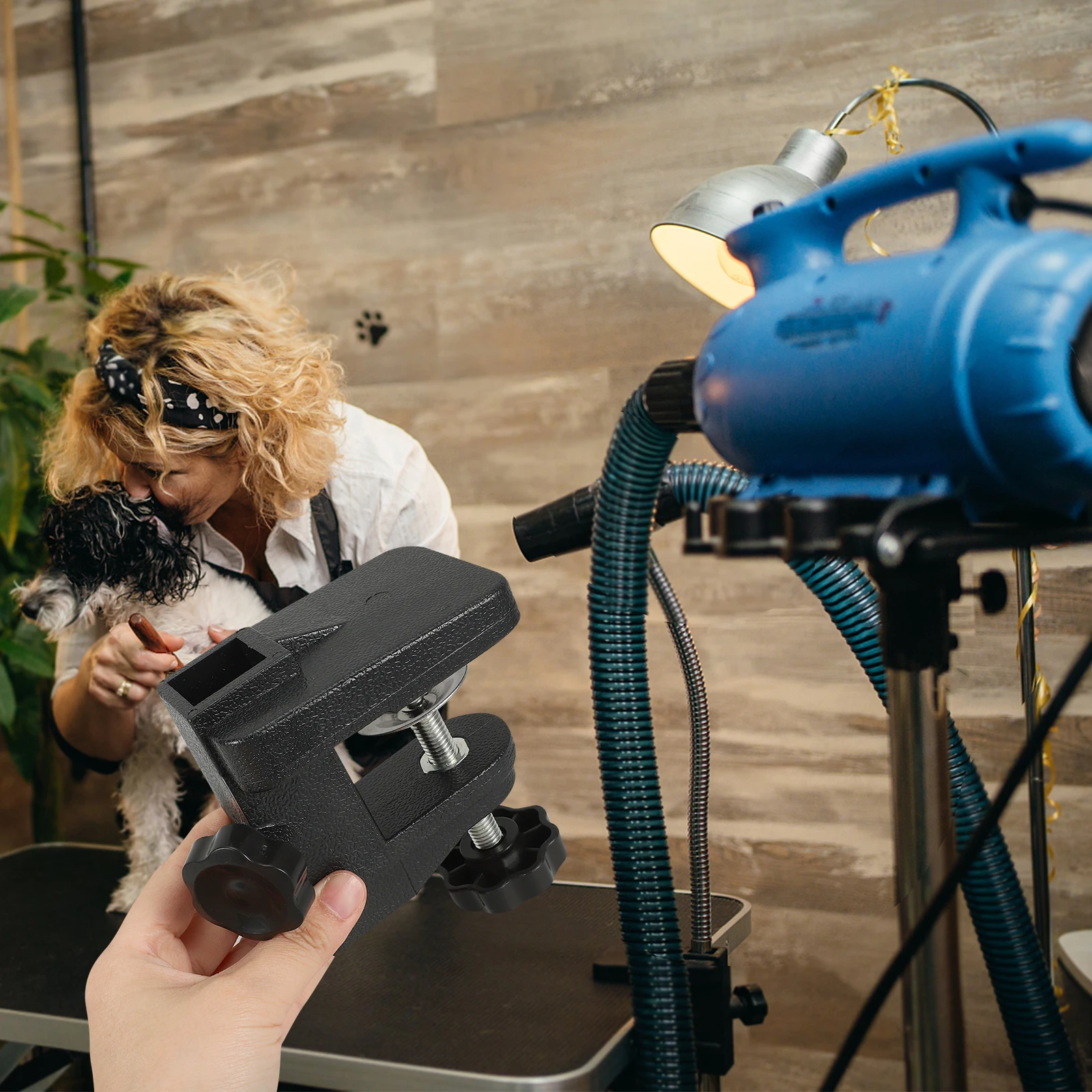 

Sturdy Metal Pet Grooming Table Clamp Cat Dog Grooming Arm Fixer Clip Bathing Table Suspension Rod Fixing Accessory Helper