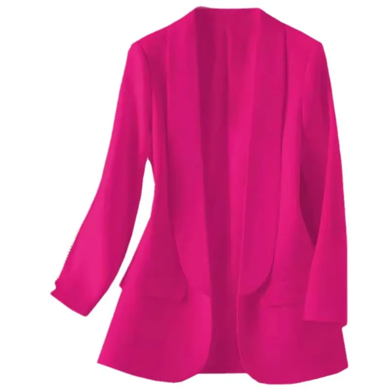 ربيع الخريف الكورية Sle طويلة Sve تخفيف لون نقي الشرق الأوسط معطف المرأة ort ملابس خارجية ألياف البوليستر 00% #5