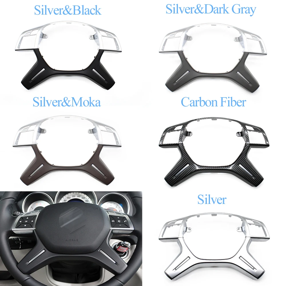 Upgraded Car Steering Wheel Cover Trim Outer Panel For Mercedes Benz C E M ML GL GLS G Class OE:A0994640513 W204 W212 W166 W463
