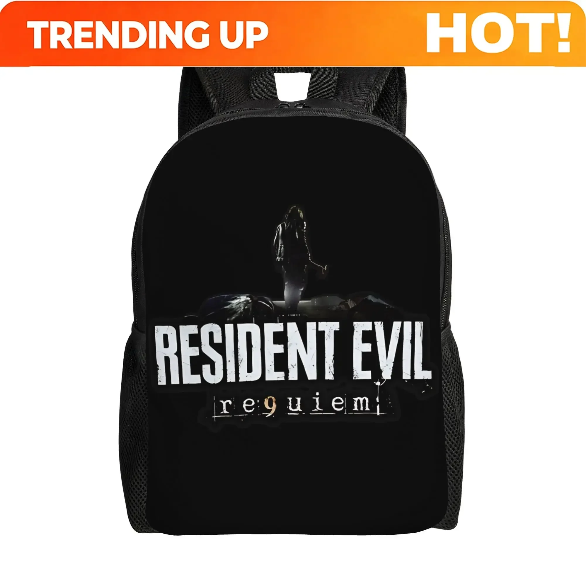 Custom Bag RESIDENT EVIL REQUIEM - Leon S. Kennedy Backpack Casual Backpacks Youth Travel Big High School Bags Colorful Rucksac