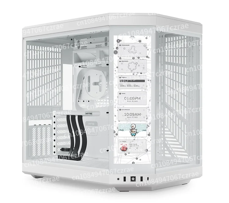 HYTE Y70 Y60 supports 360 water-cooled panoramic side-through tempered glass computer case LCD