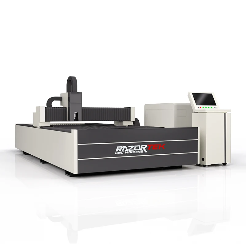 

Razortek 1500W/3000W CNC Metal Fiber Laser Cutting Machine High Accuracy Water-Cooled Laser Head HIWIN Autofocus Cypcut AI