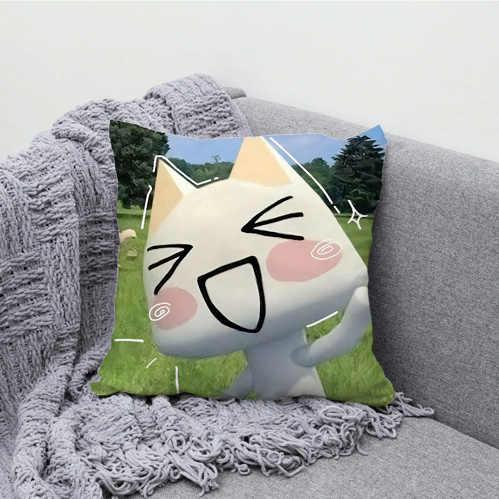 T-Toro I-Inoue Cute Pillow Case Soft Cushion Cases for Farmhouse Sofa Decor Home Decorations and Protector Pillow Case