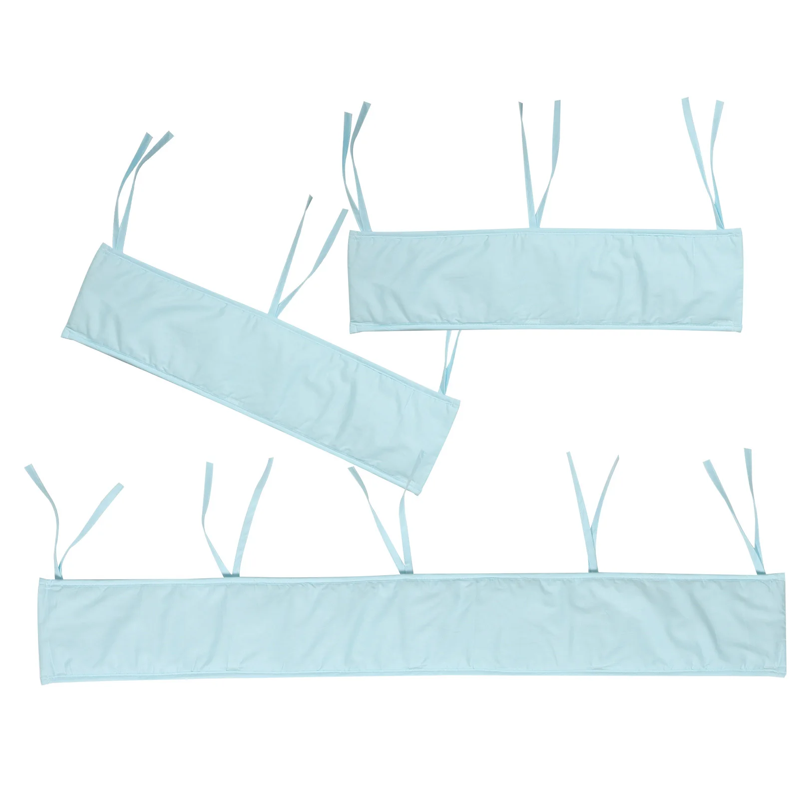 

3pcs Baby Bed Soft Bumper Satin Trim For Toddler Crib Protection Bed Safety Barrier Newborn Bedding Accessories
