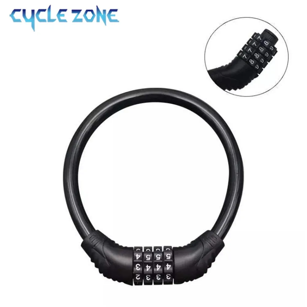 

Bicycle 4 Digital Code Chain Lock Motorcycle Cycle Anti-theft Anti-Cutting Security Lock Cycling Bike Code Combination Password