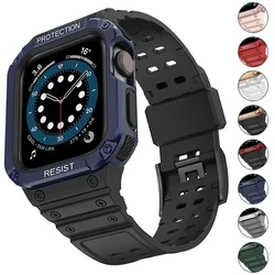 Band Case for Apple Watch 45nmm 49mm 44mm 41mm 40mm Bracelet TPU for Iwatch Ultra 7 8 6 5 4 Wristband Sport Strap Accessories