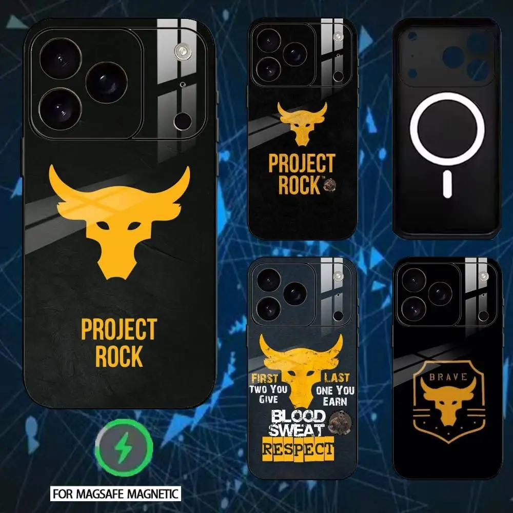 

P-Project-Rock Phone Case For iPhone 17/16/15/14/13/12/Plus/Pro/Max for Magnetic Wireless Charging