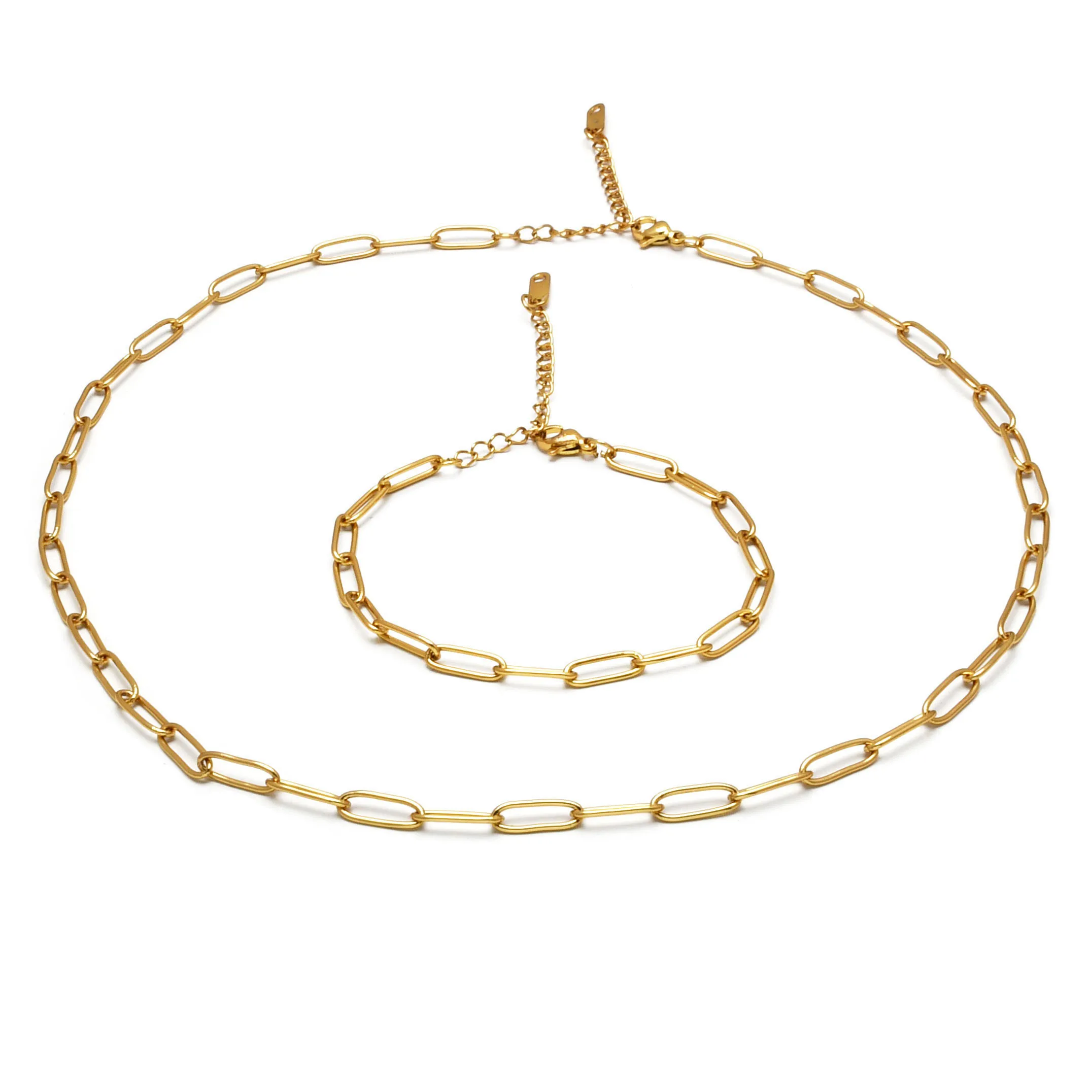 Dainty Gold Choker Bracelet Necklace for Women Girl Man Figaro Layered Paperclip Cuban Cable Gold Link Chain Choker Necklace
