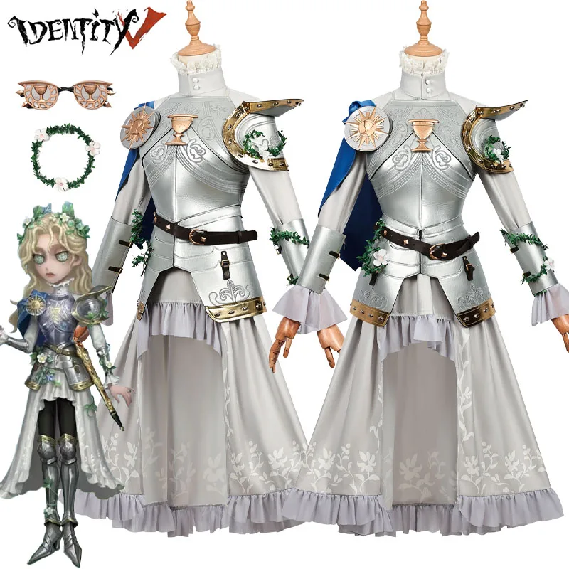 Identity V Psychologist Cosplay Costume Ada Mesmer Cosplay The Silver Knight Outfits Christmas Halloween Role Play Uniform Women