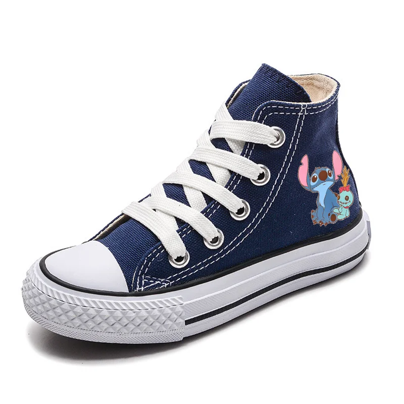 Boys Kids Girl Kids Canvas Shoes Casual sneakers  Cartoon Lilo Stitch Sport Shoes Children Fashion Print minis Shoes Boys Tennis