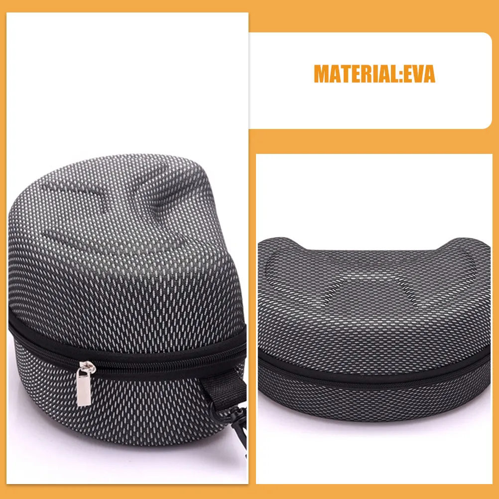 2Pcs Oversized Motorcycle Ski Goggles Case Hard Shell Eva Material Waterproof Shock Resistant Soft Padded Interior Large Goggle