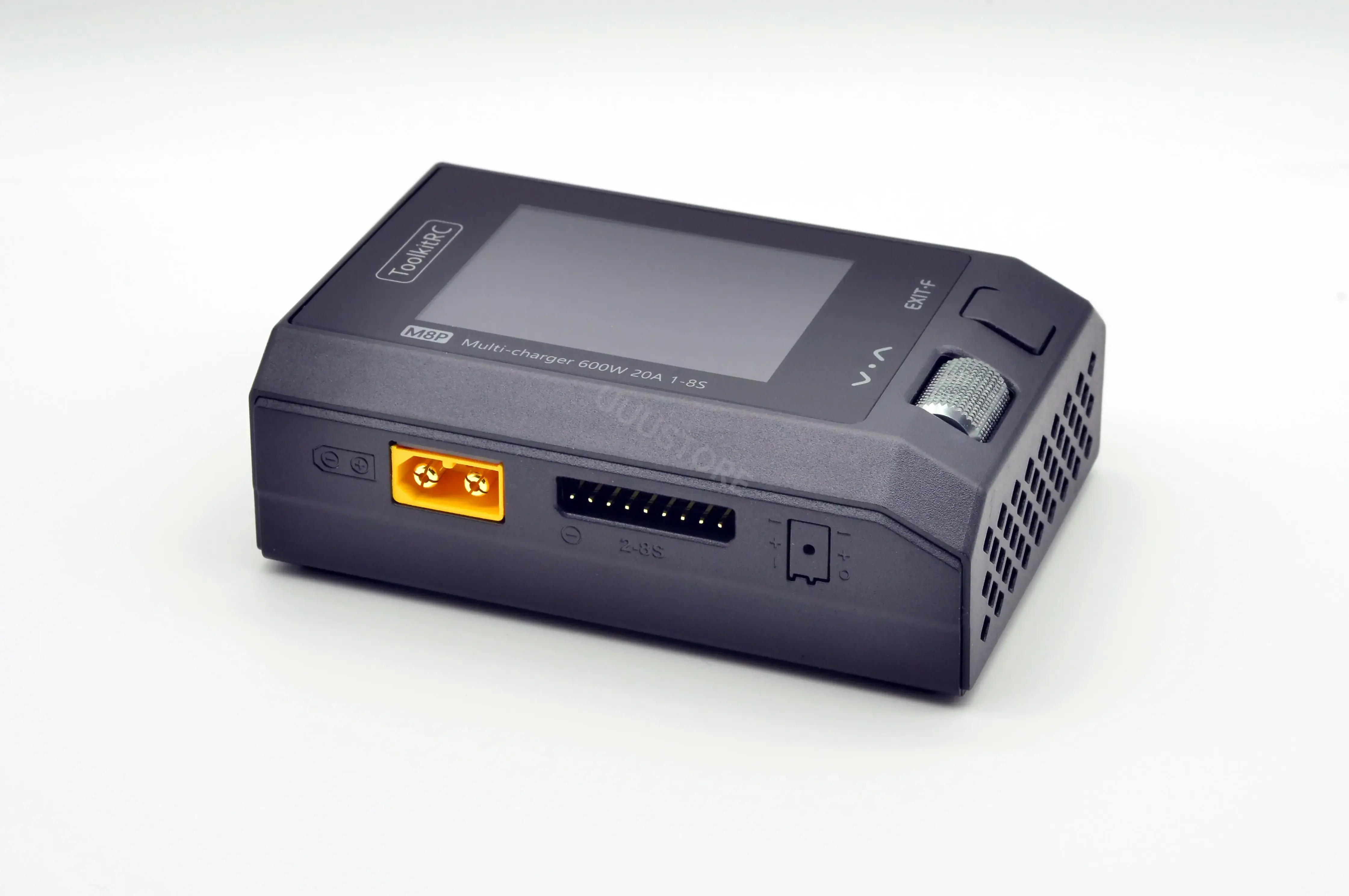 ToolkitRC M8P 600W 20A Multi-function DC Balance Charger 1-8S XT60 Lipo LiHV LiFe Lion LTO Battery signal testing M8S