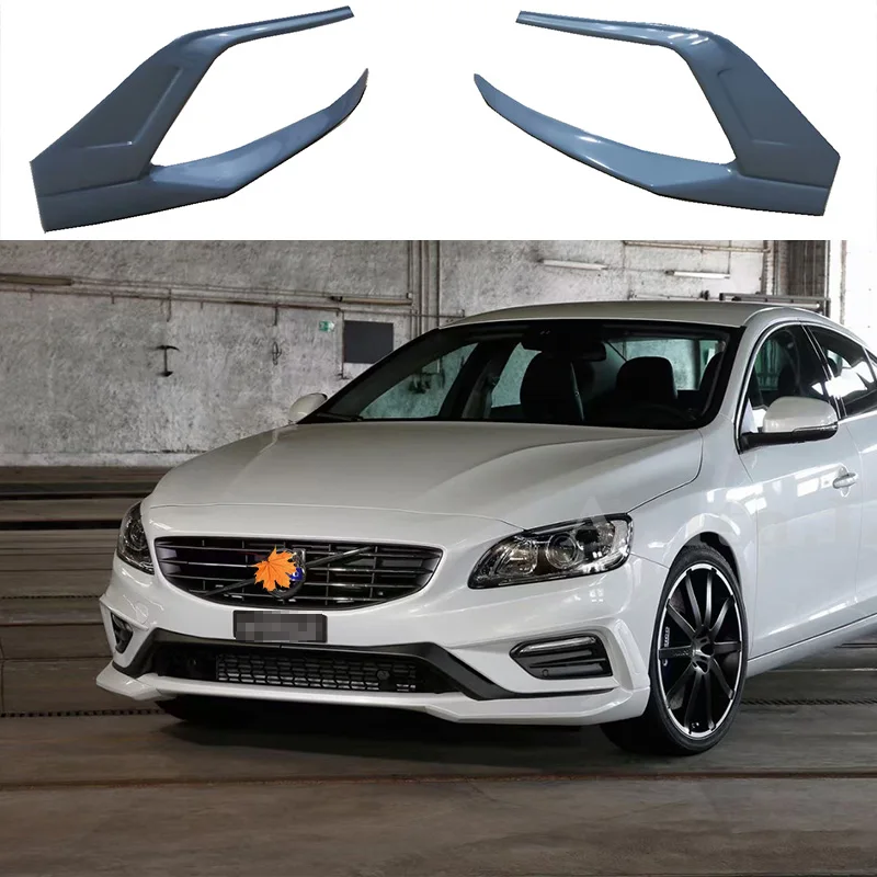 HEICO Style High Quality ABS Material Bumper Front Lip Splitter Diffuser Lip Spoiler Body Kit For Volvo S60 R DESIGN 2014 - 2018