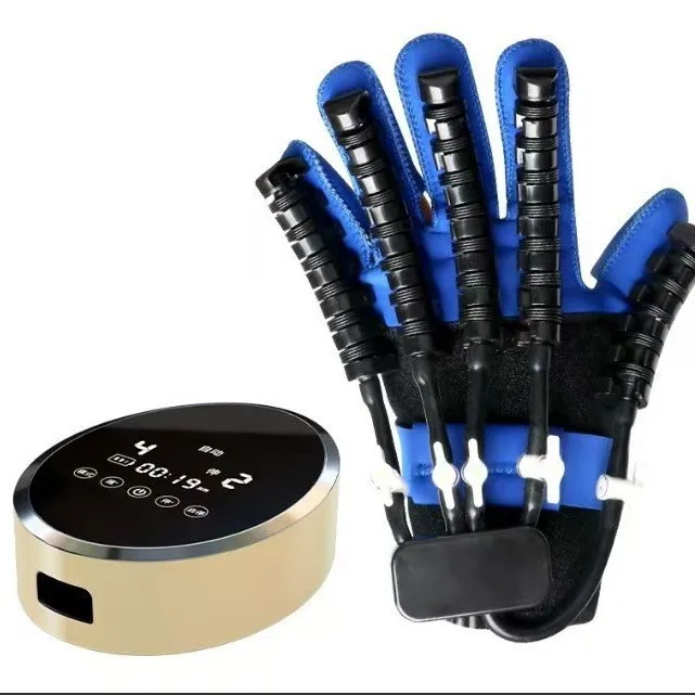 Electric Five Finger Stroke Paralysis Rehab Hand Exerciser Massager Therapy System Portable Smart Adjustable Professional Set