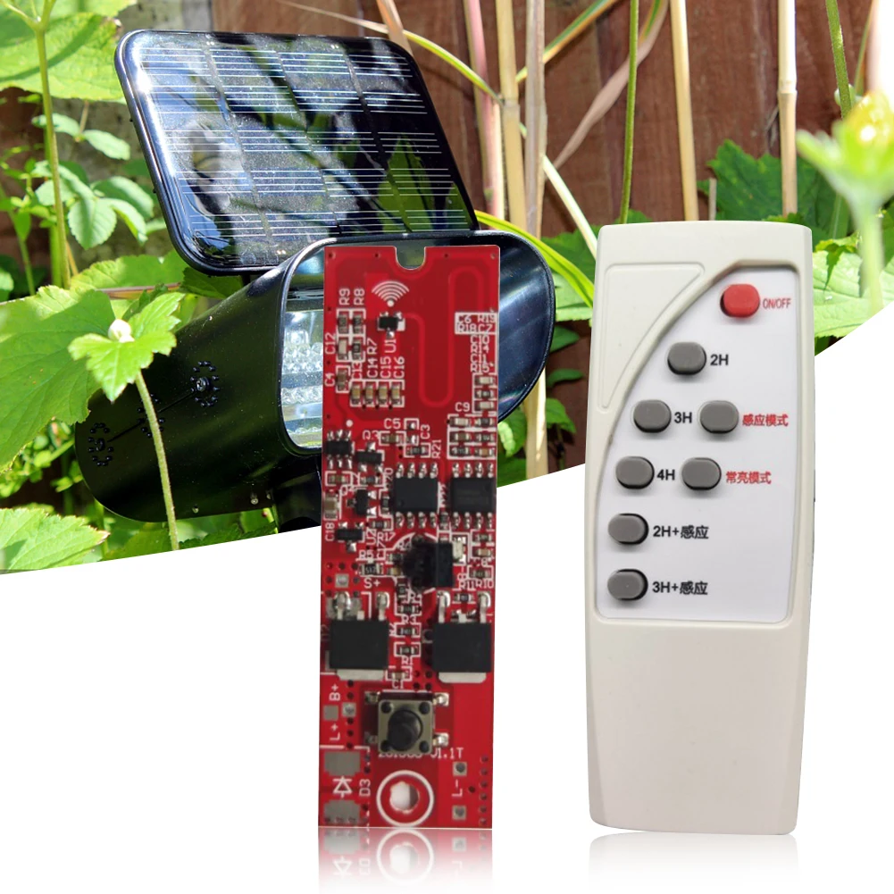 3.2V 3.7V Solar Lamp Control Board Remote Control Integrated Street Lamp Human Induction Light Control for Home Wall Lamp Lights