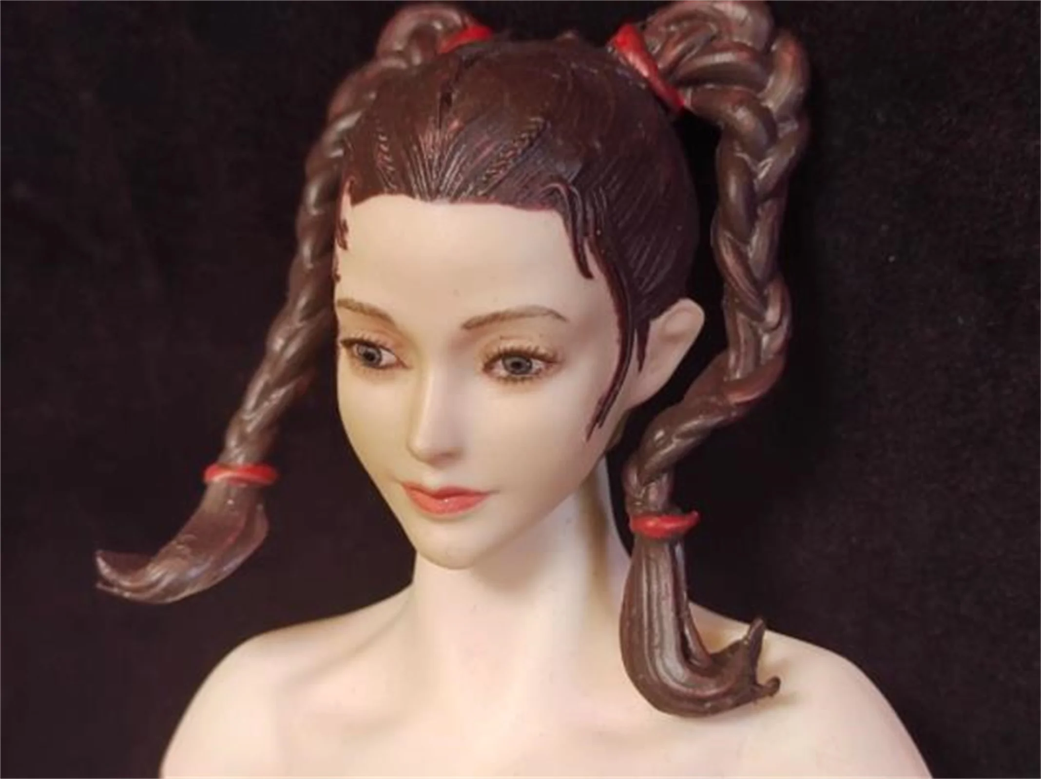 

1/6 Scale Little Lori Girl Heard Female Head Sculpture Hair braids Girl Anime Expression For 12" Figure Toys