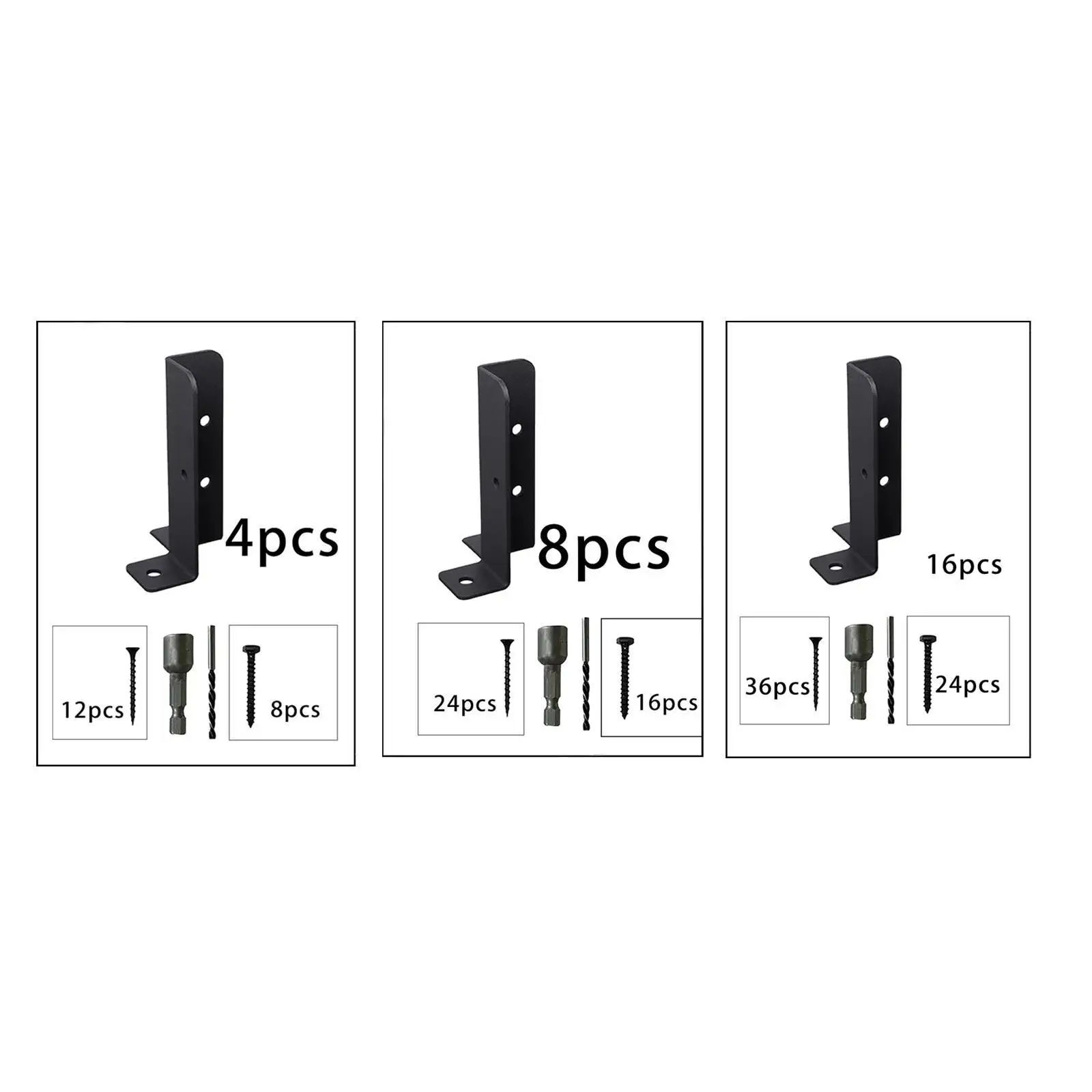 Post Base Bracket, Hardware Heavy Duty Professional Deck Post Anchor Base Bracket, Railing Bracket Fence Post Anchor Bracket