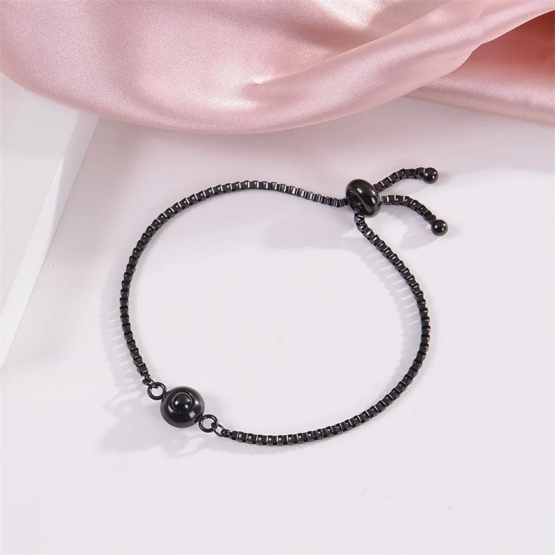 Personalisiertes Foto-Armband mit Bild im Inneren, 100 Sprachen 'Ich Liebe Dich' Projektions-Armband aus Edelstahl – Detail 16