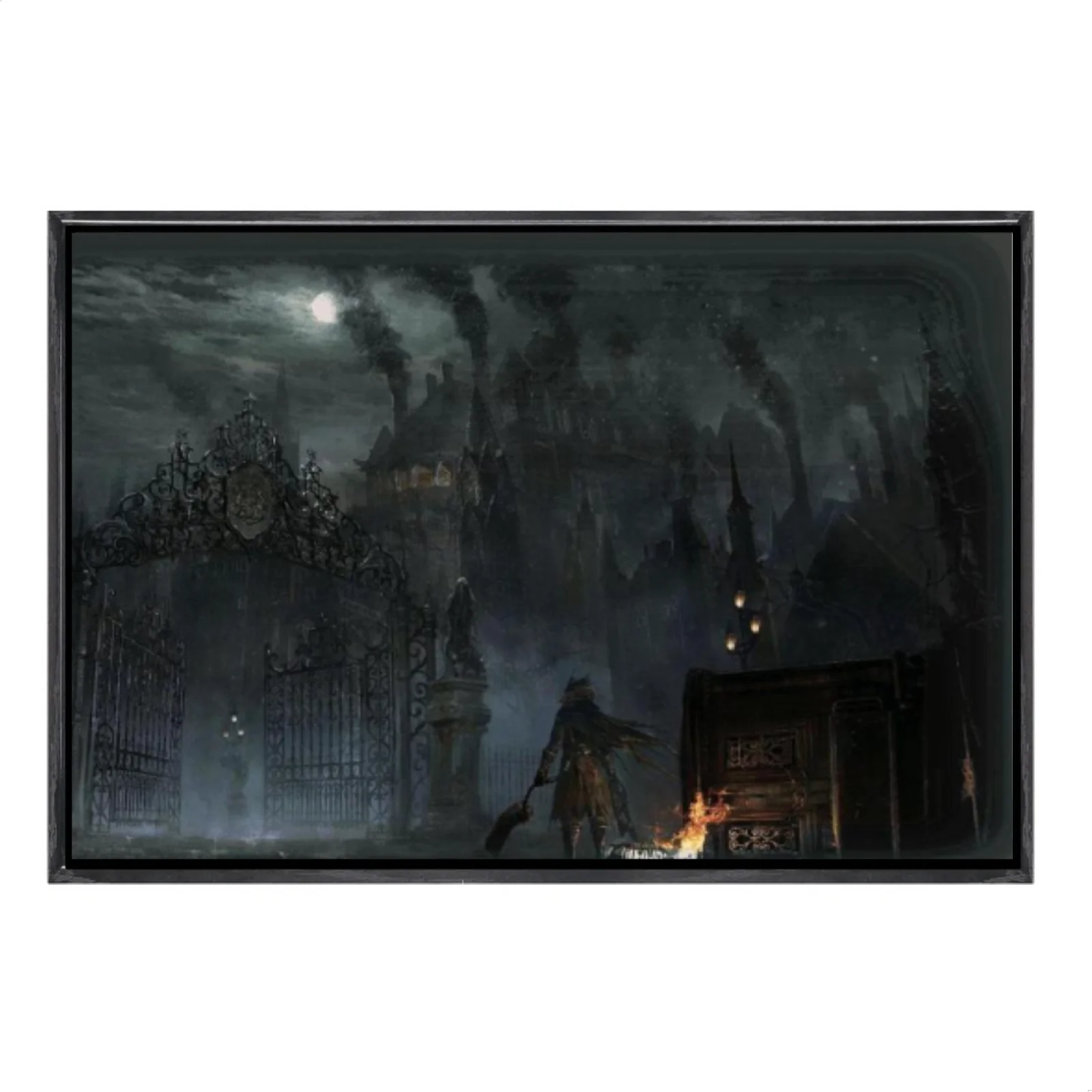 

Японская манга, многоразмерный холст, постер в двойной рамке, настенное искусство, кровоодемонтный домашний декор для гостиной, спальни