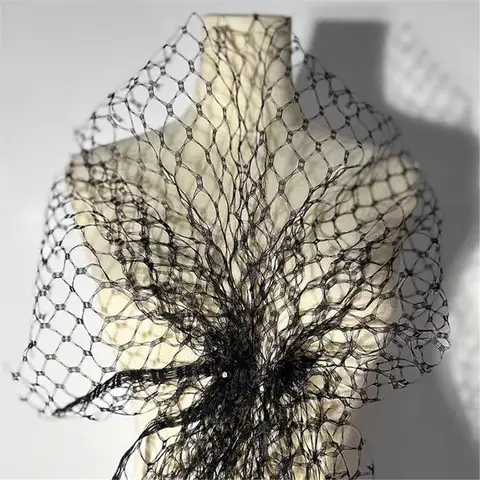 1 yards width 9"(22cm) Big Eyes Birdcage Netting Millinery Taiwan Veiling For Making Headwear hat Fabric