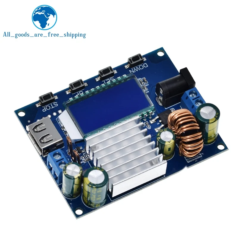 SK35L شاشة ديجيتال دفعة وحدة التحكم تنحى DC5V-30V إلى تيار مستمر 0.6 فولت-30 فولت 4A 50 واط للوحة تحكم حماية الشحن بالطاقة الشمسية