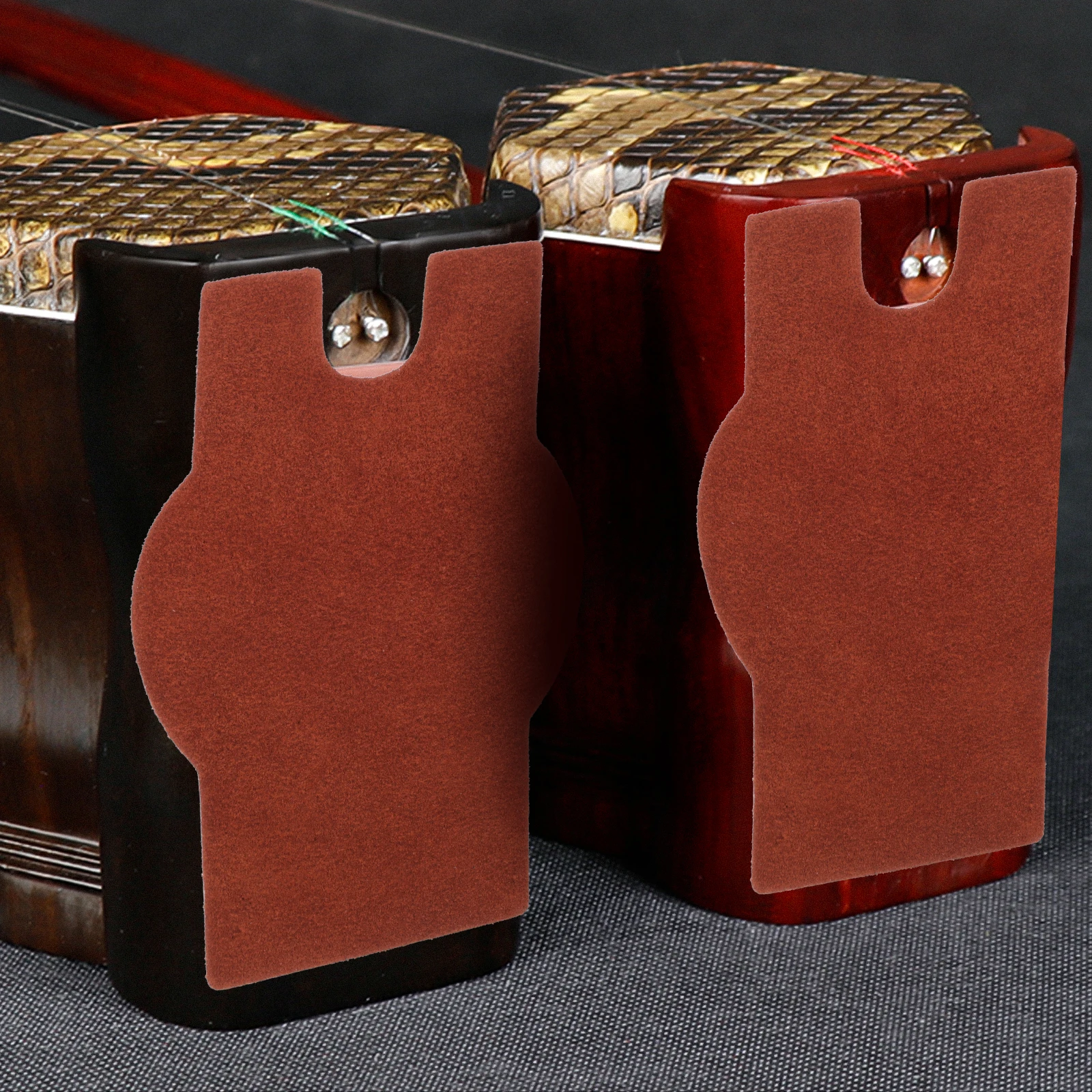 

2Pcs High-Quality Cowhide Anti-Skid Pad for Erhu Liuqin Pipa Increase Friction Nonslip Cushion Luthier Tool Pipa Anti-Slip Pad