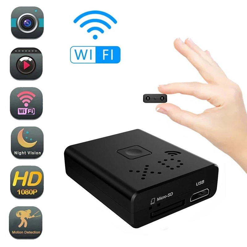 

XD HD 1080P Wifi Nanny Security Mini Camera IR-Cut Motion Detection Remote Alarm Camcorder Max Support 128G