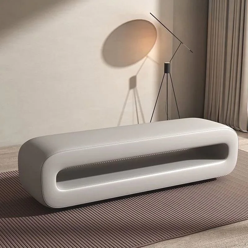 

European Near Door Stool Industrial Leather Ultralight Entrance Bench Storage Stool Design Living Room Sofas Tabouret Furniture