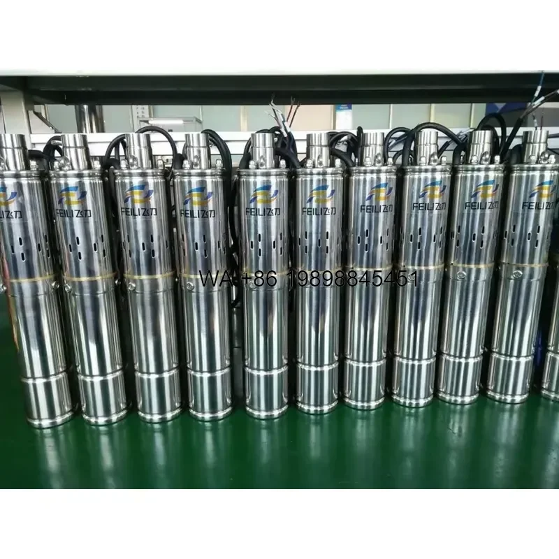 Wmwmnu for 100m Deep Well Solar Water Pump Solar Bore Pump Kit 3 Inch Submersible Solar Powered Deep Well Pump