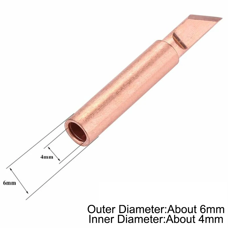 Pointes à souder 200-480 degrés, 85OJ, OD 6MM, 900M-T-B, cuivre, température inférieure