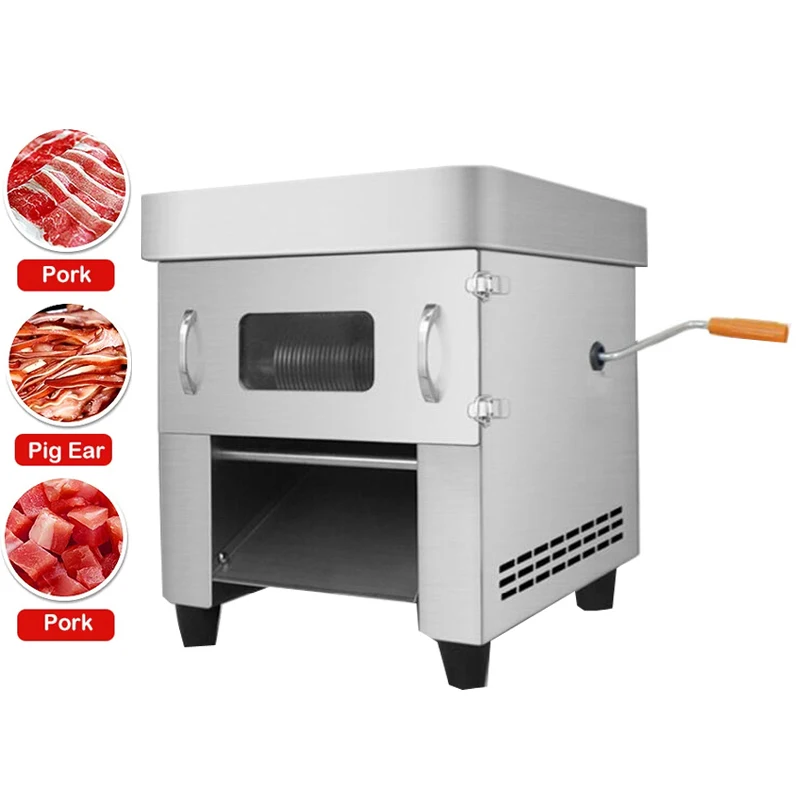 Electric Meat Cutter Commercial Home Pull-out blade Vegetable Slicer Machine Automatic Meat Cutting Machine 850W