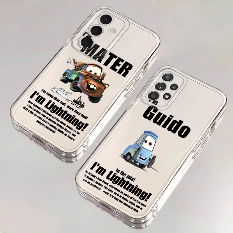 Soft Phone Cover Case for Samsung Galaxy A16 A52 A72 A31 A51 A50 A12 A52s A32 A71 A21s Disney Guido Luigi