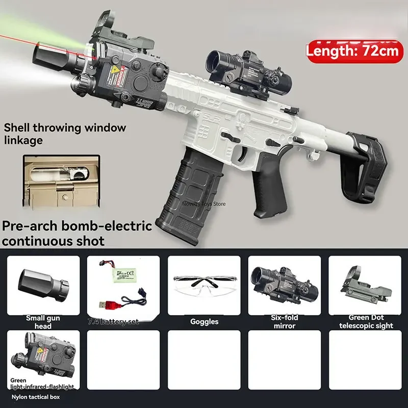 SLR Nylon Speelgoedpistool Elektrische watergelbal Paintball Airsoft Pneumatisch Hydrogelpistool Geweer Sniper voor volwassenen Jongen CS Games Vechten
